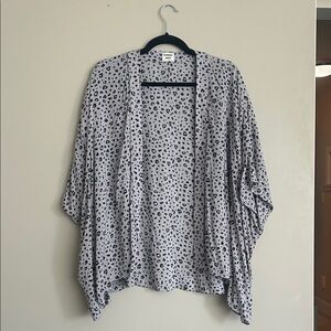 Sunday Best Gray and Black Patterned Women's Shrug